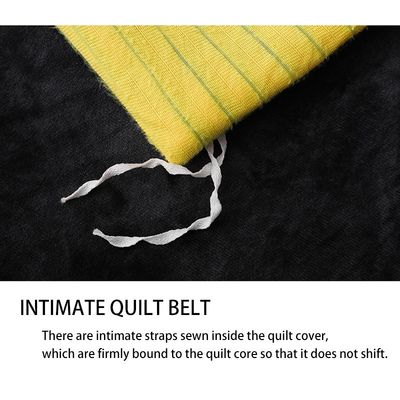 Stripes Pattern Magic Fleece Set di biancheria da letto a doppio lato 4 pezzi Collezioni per tutte le stagioni