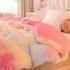 Colori Multi Spessore Caldo Velo di agnello Cristallo Velvet Winter Quilt per notti confortevoli