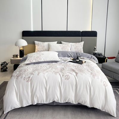 4 pcs King Size Set di biancheria da letto 100% poliestere Luxury Designer Copertura di coperta Sì personalizzato