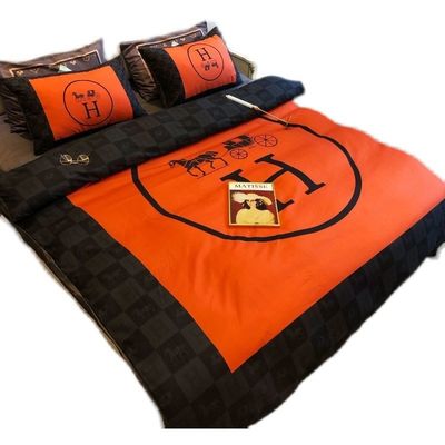 Set di biancheria da letto bianca King Size 4 in 1 Satin Soft Like Silk Polyester tessuto densità