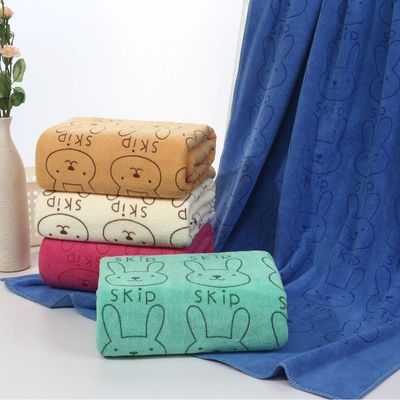 Assorbimento di acqua elevato Set di asciugamani in microfibra tessuti con taglia e colore personalizzati