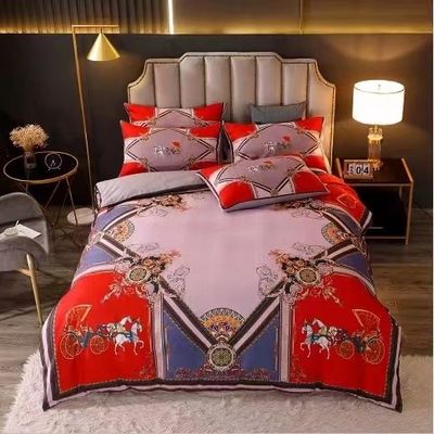 Set di lenzuola diretta Letto Set di lenzuola per letto 4 pcs Copertura di letto Letto di lusso Lettiera cuscino