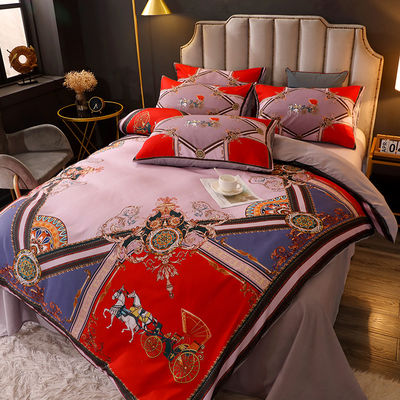 Set di lenzuola diretta Letto Set di lenzuola per letto 4 pcs Copertura di letto Letto di lusso Lettiera cuscino