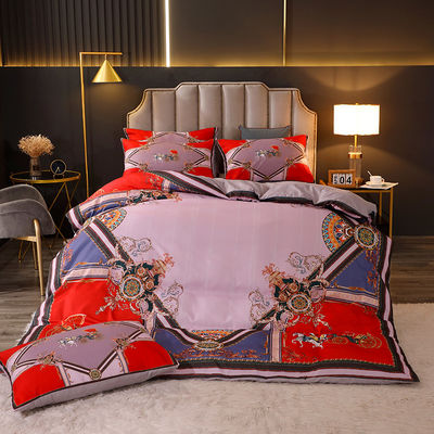 Set di lenzuola diretta Letto Set di lenzuola per letto 4 pcs Copertura di letto Letto di lusso Lettiera cuscino