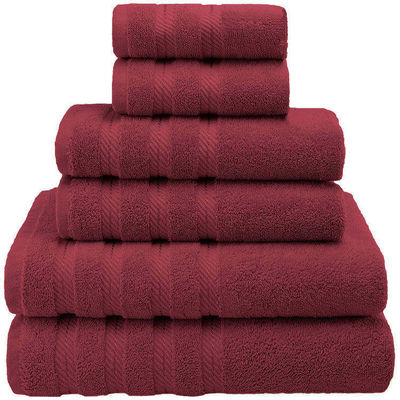 Custom Private Label Luxury Dobby Border 100% asciugamano di cotone per adulti bagno doccia