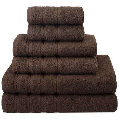 Custom Private Label Luxury Dobby Border 100% asciugamano di cotone per adulti bagno doccia