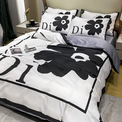 Home Tessili Set di biancheria da letto a colori personalizzati con lenzuola montata e copertura per coperte di design