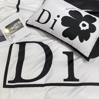 Home Tessili Set di biancheria da letto a colori personalizzati con lenzuola montata e copertura per coperte di design