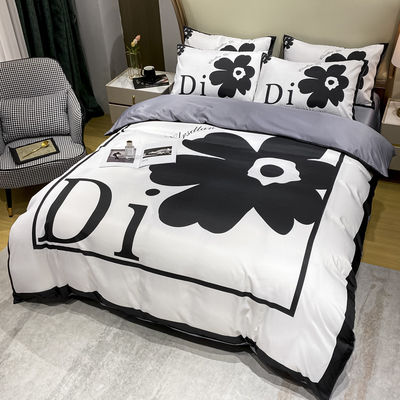 Home Tessili Set di biancheria da letto a colori personalizzati con lenzuola montata e copertura per coperte di design
