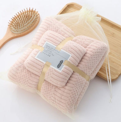 Microfibra personalizzata, veloce asciugatura, pelliccia, velluto di corallo, asciugamano morbido, asciugamano per hotel, asciugamano per bagno, 250 grammi