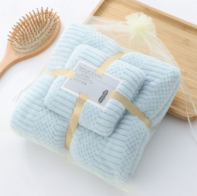 Microfibra personalizzata, veloce asciugatura, pelliccia, velluto di corallo, asciugamano morbido, asciugamano per hotel, asciugamano per bagno, 250 grammi