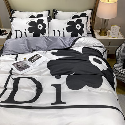 Set di biancheria da letto per la casa di lusso sostenibile con copertura di copriletto per letti a fiori