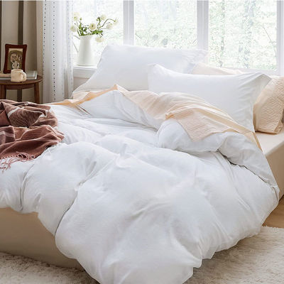 Set di biancheria da letto lavabile da riempimento in poliestere con modello solido e chiusura a cerniera