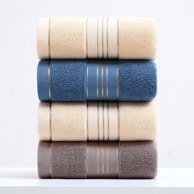 Assorbimento Soft Golden Satin Dobby Towel Sets per la casa e per l' hotel Personalizza etichetta