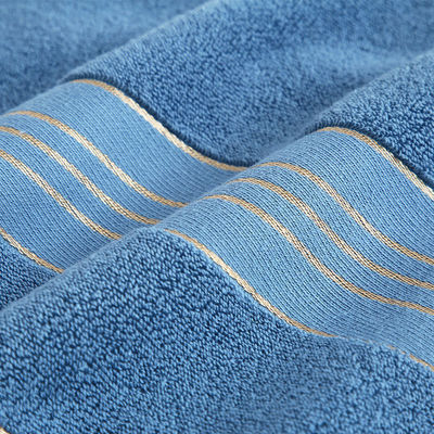 Assorbimento Soft Golden Satin Dobby Towel Sets per la casa e per l' hotel Personalizza etichetta