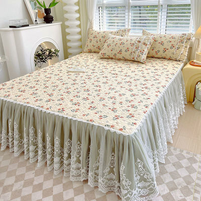 Set di biancheria da letto in pizzo francese personalizzabile stile europeo quattro stagioni