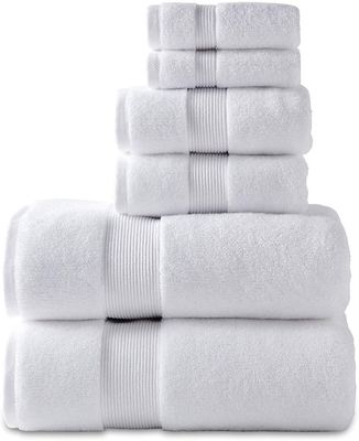 6 pezzi di asciugamani Bagno Custom Luxury Towel Sets 100% di cotone Rectangle Form Samples