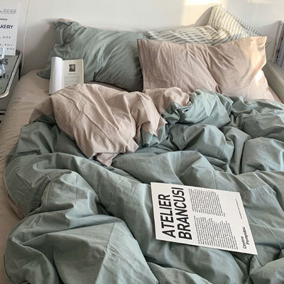 Piccolo Letto di cotone fresco Coperta di coperta doppio incantesimo Set di biancheria da letto di moda quattro pezzi