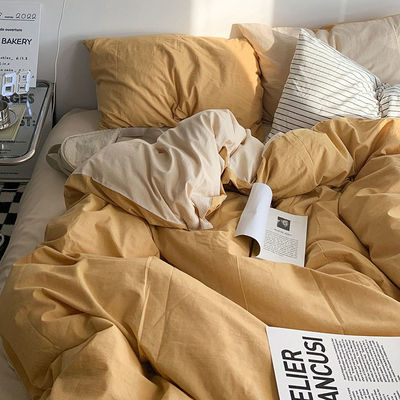 Piccolo Letto di cotone fresco Coperta di coperta doppio incantesimo Set di biancheria da letto di moda quattro pezzi