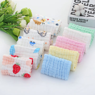 Tissu di cotone biologico muslino per bambini 30x30cm 25x50cm in bianco