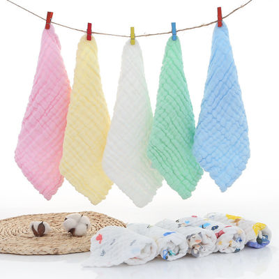 Tissu di cotone biologico muslino per bambini 30x30cm 25x50cm in bianco
