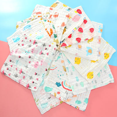Tissu di cotone biologico muslino per bambini 30x30cm 25x50cm in bianco