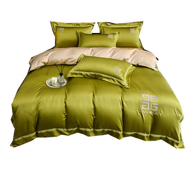 100% poliestere Tencel ricamo biancheria da letto set 4 PCS scatola regalo 1,5m 1,8m lenzuola letto copertura