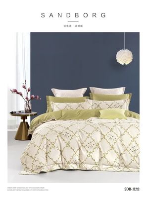 Apparecchi domestici Luxury 40s Set di lenzuola di cotone con lenzuola di cotone 100%