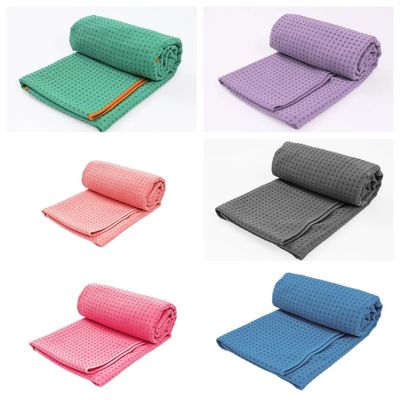 Asciugamano per yoga caldo antiscivolo con punti di silicone Disegni di stampa eco-amichevoli e personalizzati