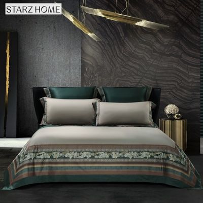 60S Modello Floreale Custom Comforter Lenzuola di cotone per King Size Set di biancheria da letto di lusso