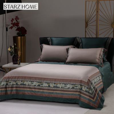 60S Modello Floreale Custom Comforter Lenzuola di cotone per King Size Set di biancheria da letto di lusso