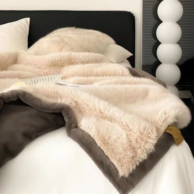Eccellenti biancheria grigio calda per tutte le stagioni coperte soffice di peluche per divano.