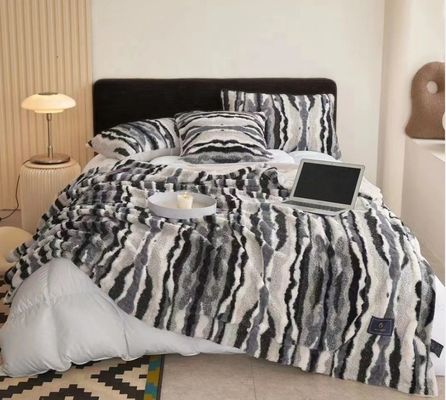 Eccellenti biancheria grigio calda per tutte le stagioni coperte soffice di peluche per divano.