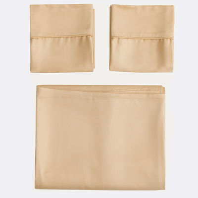 Set di fogli di fibra di bambù naturale 60s 300tc 3 pcs cuscinetto copertura copriletto Re Regina biancheria da letto