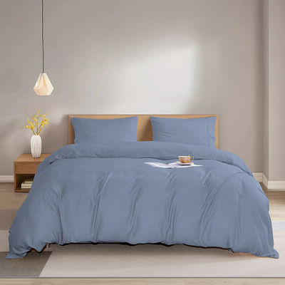 Set di fogli di fibra di bambù naturale 60s 300tc 3 pcs cuscinetto copertura copriletto Re Regina biancheria da letto