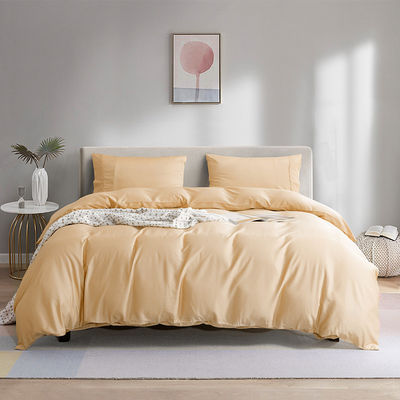 Set di fogli di fibra di bambù naturale 60s 300tc 3 pcs cuscinetto copertura copriletto Re Regina biancheria da letto