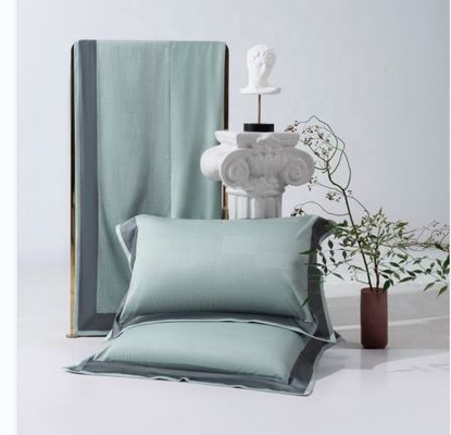 300tc permeabile all'aria Set di biancheria da letto regina re 100 Cassa di cotone quantità semplice Copertura a righe
