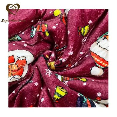 Anti-pilling Corall Fleece doppio strato Sherpa Plush Copertura per i regali di Natale personalizzati