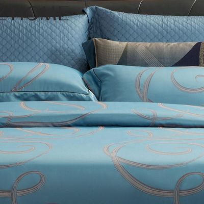 300TC Viscose Cotton Jacquard 4Pcs Set di biancheria da letto per un'esperienza di sonno confortevole