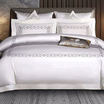 4 Pcs Disegni di lusso Set di biancheria da letto stampata Tipo di biancheria da letto da matrimonio Kit in quattro pezzi