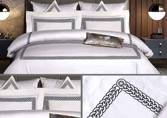 4 Pcs Disegni di lusso Set di biancheria da letto stampata Tipo di biancheria da letto da matrimonio Kit in quattro pezzi