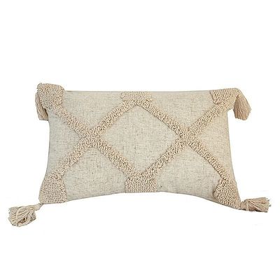 Customized Wabi-sabi stile bohémien tipo di lino 3D Loop velluto Tassel cuscino cuscino
