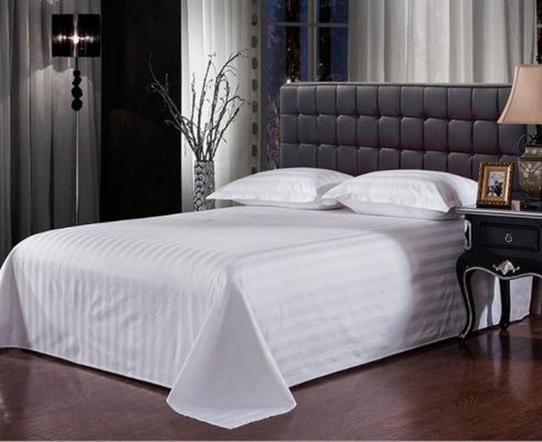 Numero di tessuti 40 Popolare Puro 100% di cotone lenzuolo da letto di raso bianco Set di biancheria da letto adatta
