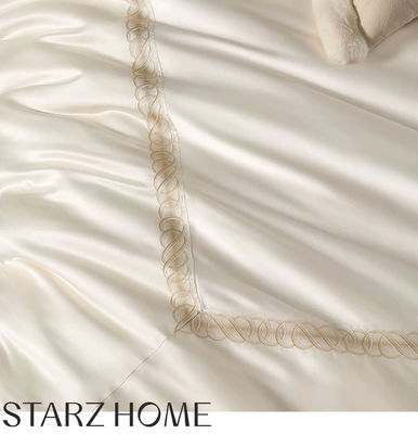 Set di biancheria da letto in 100% cotone in stile europeo 200S a doppio filo