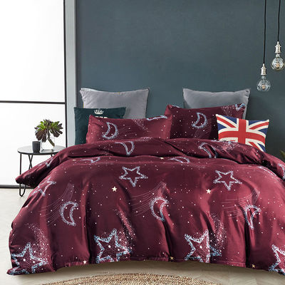 Constellation Set di biancheria da letto con copertura di copriletto stampata