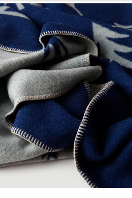 Cappotto a maglia in lana di cashmere stampato per il viaggio a casa