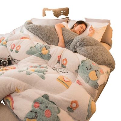 Comodino di velluto d'agnello ingrossato di fibra chimica comodino morbido set con dimensioni personalizzate