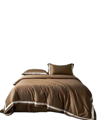 Elegante kit da quattro pezzi per matrimoni 400TC Set di biancheria da letto con lenzuola e copertura di coperta