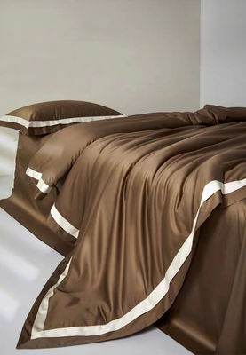 Elegante kit da quattro pezzi per matrimoni 400TC Set di biancheria da letto con lenzuola e copertura di coperta