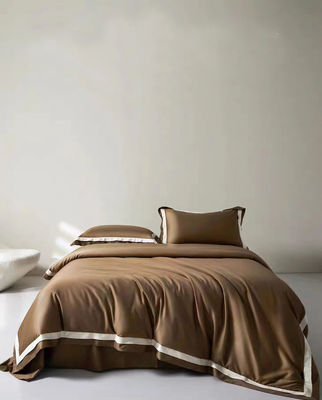 Elegante kit da quattro pezzi per matrimoni 400TC Set di biancheria da letto con lenzuola e copertura di coperta